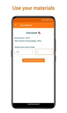 Recipe Cost Calculator android App screenshot 3