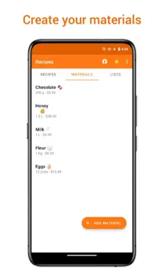 Recipe Cost Calculator android App screenshot 4